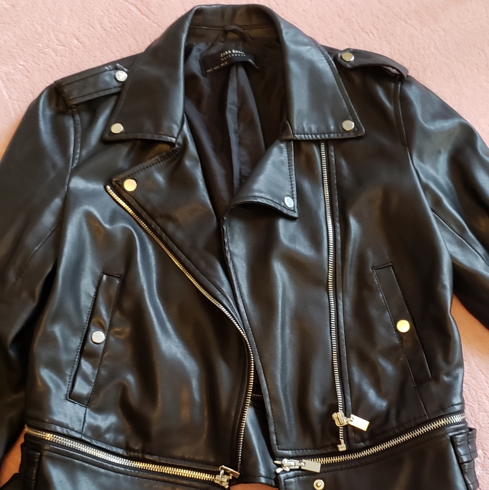 Zara Motorcycle Leather Jacket